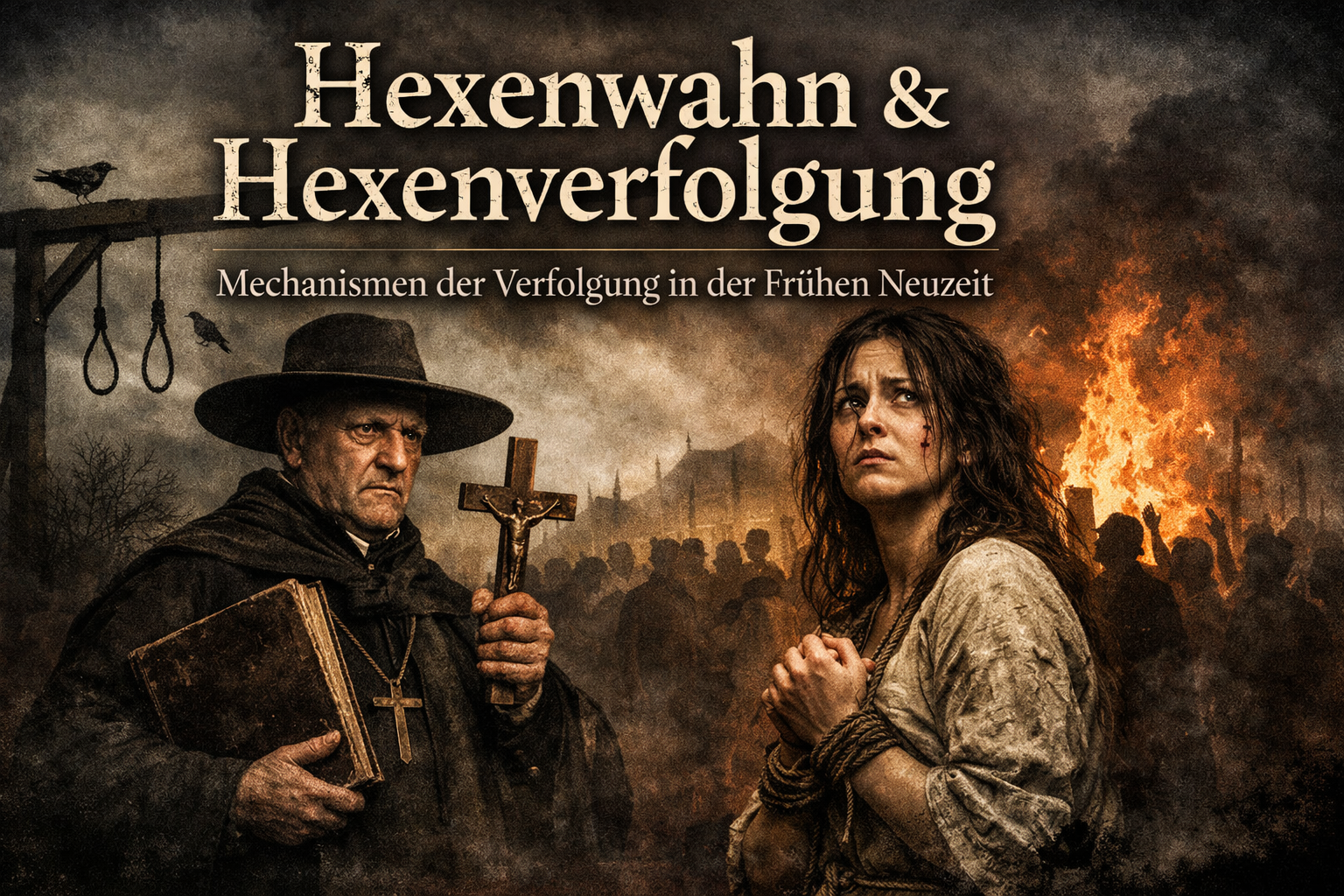 Hexenwahn und Hexenverfolgung in der Frühen Neuzeit – symbolische Darstellung von Verhör, öffentlicher Gewalt und gesellschaftlicher Angst