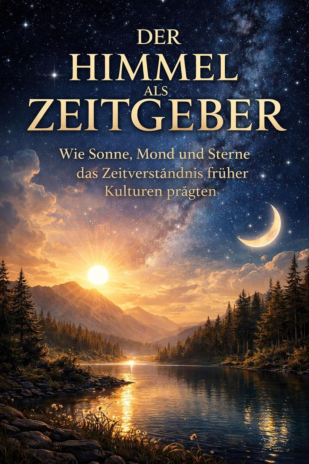 Himmel als Zeitgeber mit Sonne, Mond und Sternen im natürlichen Tages- und Jahresrhythmus